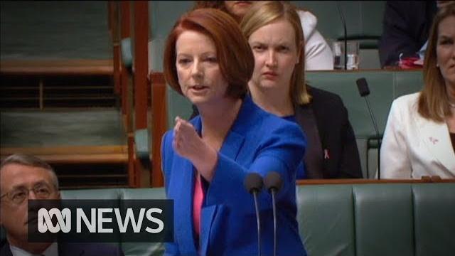 Julia gillard's 'misogyny speech' in full (2012) | abc news Julia gillard's 'misogyny speech' in full (2012) | abc news