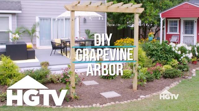 Garden love: diy grapevine arbor | hgtv Garden love: diy grapevine arbor | hgtv