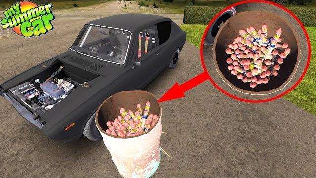 Взрываем 100 салютов и плита на кухне my summer car Взрываем 100 салютов и плита на кухне my summer car
