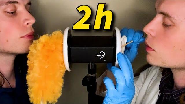 Asmr deep twin ear cleaning exam | doctor roleplay (2 hours) Asmr deep twin ear cleaning exam | doctor roleplay (2 hours)