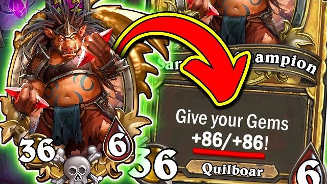 Insane gem scaling! | hearthstone battlegrounds Insane gem scaling! | hearthstone battlegrounds