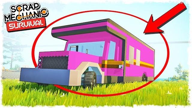 Топовый дом на колесах в scrap mechanic: survival!!! Топовый дом на колесах в scrap mechanic: survival!!!
