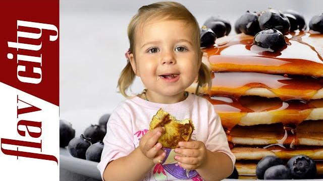 2 year old makes pancakes #shorts 2 year old makes pancakes #shorts
