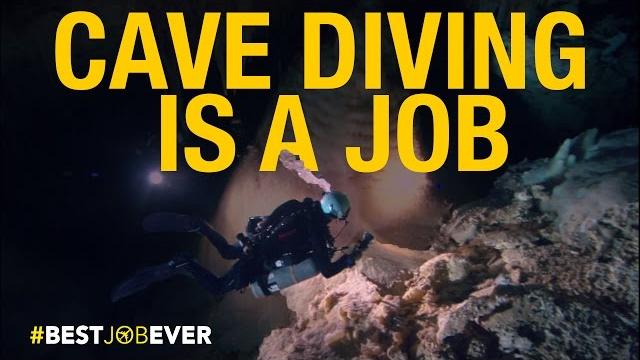Underwater cave diving | best job ever Underwater cave diving | best job ever