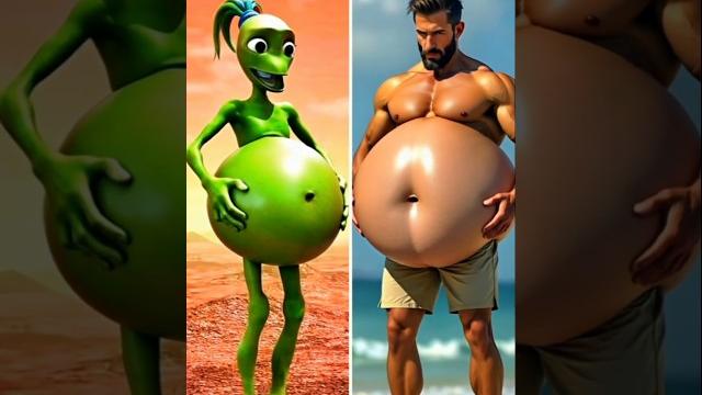 Dame tu cosita green alien popoy & jeremy lughwian's tummy turn into #shorts #dametucosita Dame tu cosita green alien popoy & jeremy lughwian's tummy turn into #shorts #dametucosita