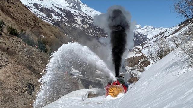 Dfb dampfschneeschleuder r12 im frühlingsschnee 2021, steam snow plough in the swiss mountains! Dfb dampfschneeschleuder r12 im frühlingsschnee 2021, steam snow plough in the swiss mountains!