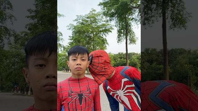 Kissing spiderman #funnyvideo #comedy Kissing spiderman #funnyvideo #comedy