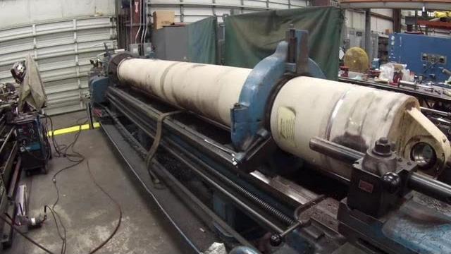 Large lathe work Large lathe work