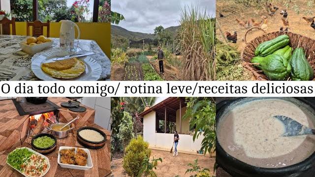 Morning routine with coffee/creamy canjica/delicious lunch/taking care of plants and the home/har... Morning routine with coffee/creamy canjica/delicious lunch/taking care of plants and the home/har...