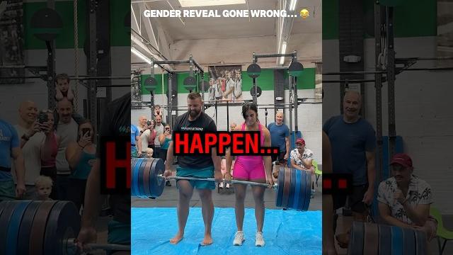 This gym gender reveal went hilariously wrong! This gym gender reveal went hilariously wrong!