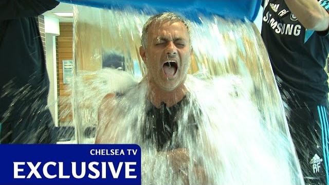 Jose mourinho's als ice bucket challenge Jose mourinho's als ice bucket challenge
