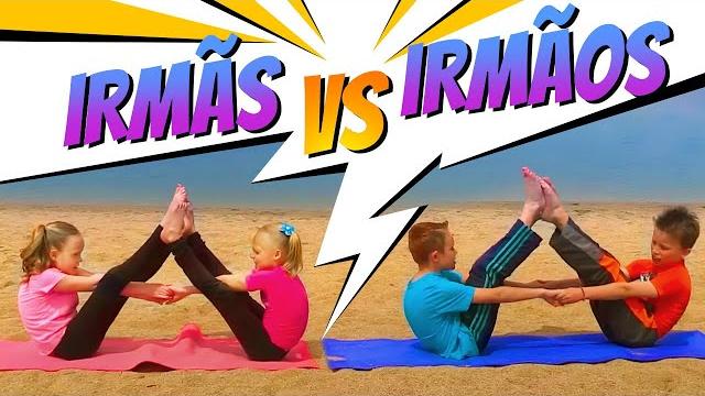 Super coleção: irmãos vs irmãs | desafios esportivos de yoga | ninja kidz em portugues Super coleção: irmãos vs irmãs | desafios esportivos de yoga | ninja kidz em portugues