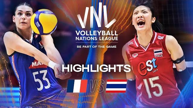 France vs. thailand - highlights | week 1 | women's vnl 2025 France vs. thailand - highlights | week 1 | women's vnl 2025