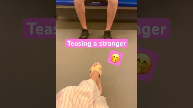 Teasing a stranger in the subway Teasing a stranger in the subway