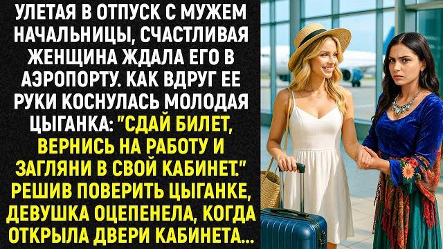 Улетая в отпуск с мужем начальницы, женщина ждала его в аэропорту. как вдруг ее руки коснулась... Улетая в отпуск с мужем начальницы, женщина ждала его в аэропорту. как вдруг ее руки коснулась...