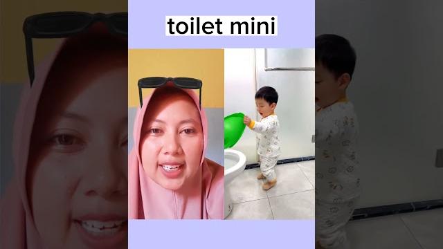 Adek pipis di toilet mini#shorts #viral Adek pipis di toilet mini#shorts #viral