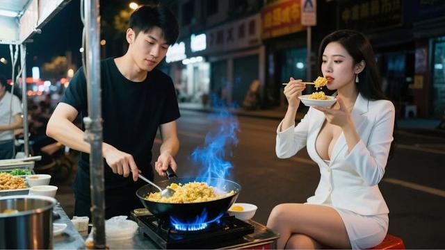 Gold-digger girl ignored the street vendor, but one egg fried rice won the ceo’s heart! Gold-digger girl ignored the street vendor, but one egg fried rice won the ceo’s heart!