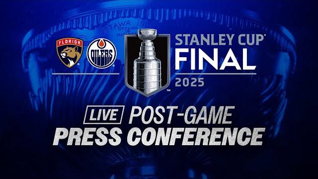 Florida panthers and edmonton oilers stanley cup final game 5 post-game press conference Florida panthers and edmonton oilers stanley cup final game 5 post-game press conference