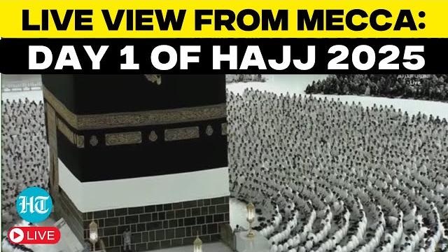 Live view of mecca on first day of hajj 2025 | muslim pilgrims gather | saudi arabia | medina |islam Live view of mecca on first day of hajj 2025 | muslim pilgrims gather | saudi arabia | medina |islam
