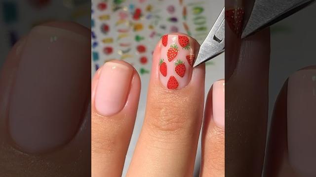 Easiest nail art️nail stickers#nails #nailart #nailinspo #nailarttutorial #easynailart Easiest nail art️nail stickers#nails #nailart #nailinspo #nailarttutorial #easynailart