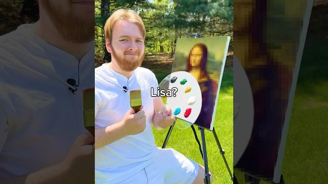 I tried painting the mona lisa I tried painting the mona lisa