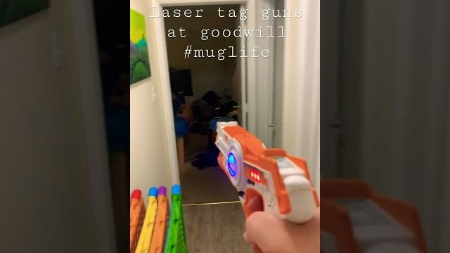 Laser tag guns at goodwill #muglife Laser tag guns at goodwill #muglife