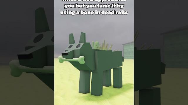 Taming a wolf in dead rails #roblox #shorts #robloxanimation Taming a wolf in dead rails #roblox #shorts #robloxanimation