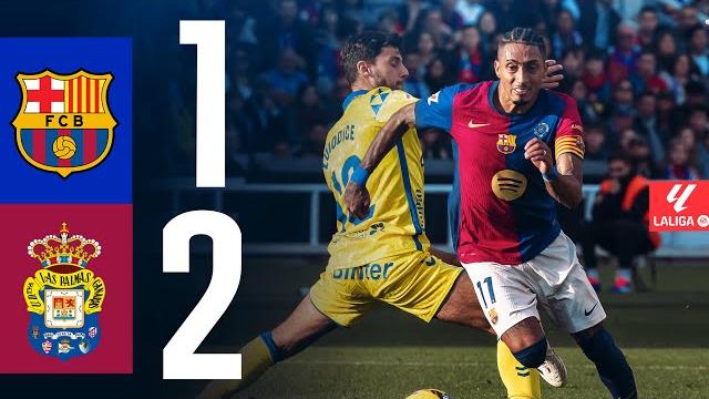 Fc barcelona 1 vs 2 las palmas | laliga 2024/25 md15 Fc barcelona 1 vs 2 las palmas | laliga 2024/25 md15