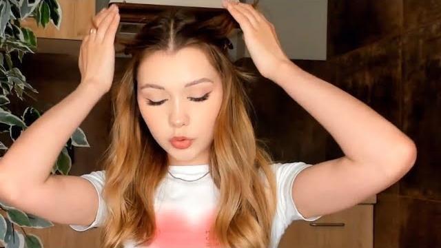 Beauty girl expression new hair colour Beauty girl expression new hair colour