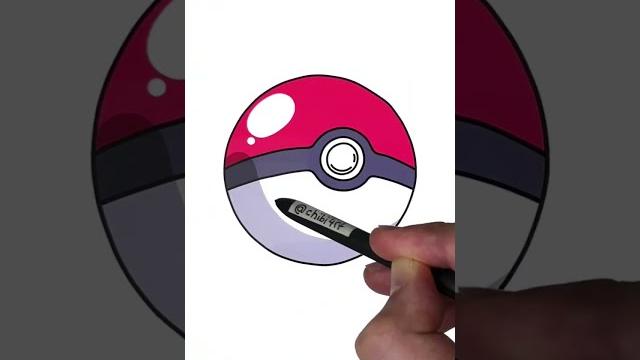 #howto #drawing #pokeball #pokemon #art #shorts #howto #drawing #pokeball #pokemon #art #shorts