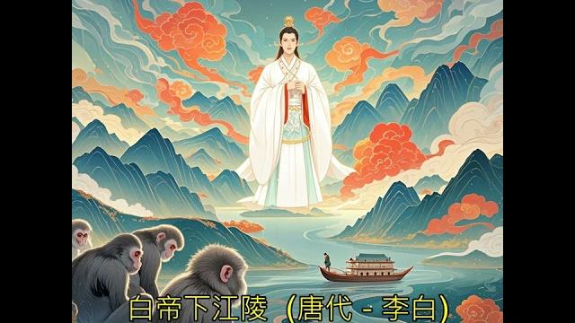 白帝下江陵 (唐代-李白),李白啊,少喝點啊 白帝下江陵 (唐代-李白),李白啊,少喝點啊