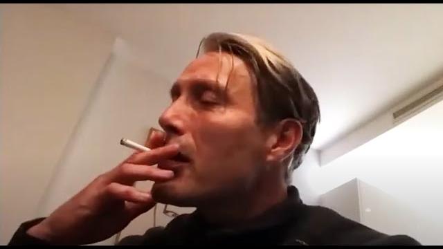 Mads mikkelsen smoking Mads mikkelsen smoking