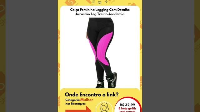 Calça feminina legging com detalhe arrastão leg treino academia #academia #treino #fitness Calça feminina legging com detalhe arrastão leg treino academia #academia #treino #fitness