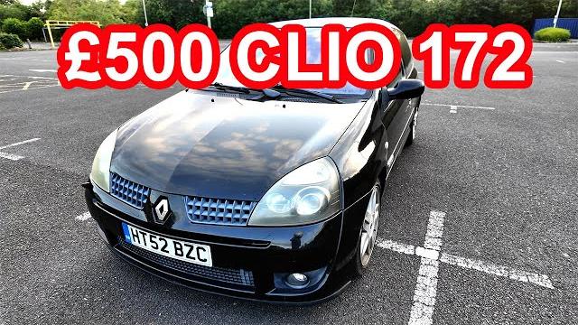 I bought a clio 172 for £500 I bought a clio 172 for £500