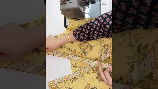 Easy v neck design cutting and stitching / #sewing Easy v neck design cutting and stitching / #sewing