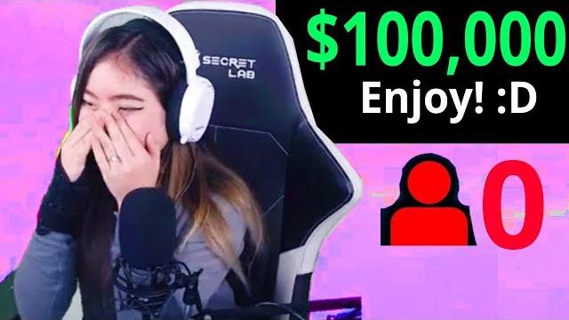 Donating $100,000 to streamers with 0 viewers Donating $100,000 to streamers with 0 viewers