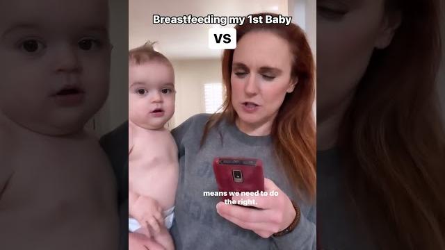 Breastfeeding my first baby vs Breastfeeding my first baby vs