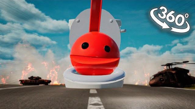 360° skibidi otamatone attacking a military base 360° skibidi otamatone attacking a military base