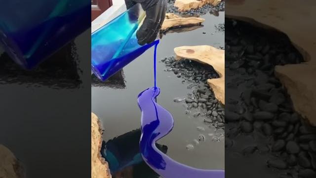 Black sand beach maui | diy epoxy resin table | #shorts Black sand beach maui | diy epoxy resin table | #shorts