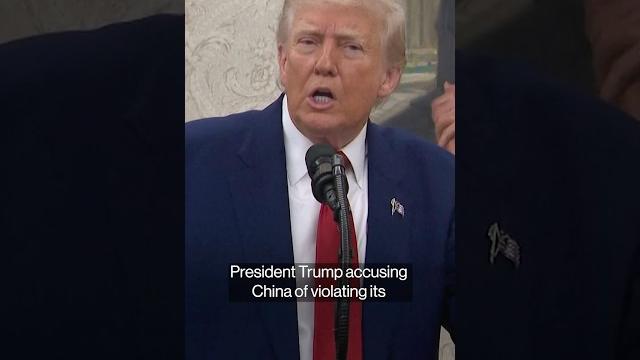 Trump says china violated trade agreement with us Trump says china violated trade agreement with us