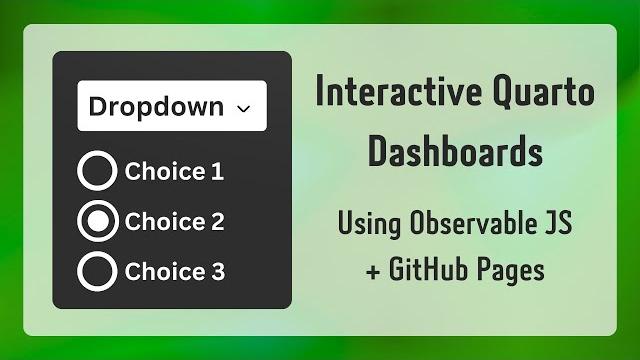 Creating interactive quarto dashboards with observable js, github actions, and github pages Creating interactive quarto dashboards with observable js, github actions, and github pages