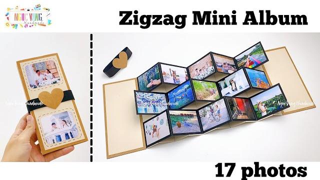 Hướng dẫn làm album ảnh 3d, zigzag mini album, thiệp ảnh gợn sóng • ngoc vang handmade Hướng dẫn làm album ảnh 3d, zigzag mini album, thiệp ảnh gợn sóng • ngoc vang handmade