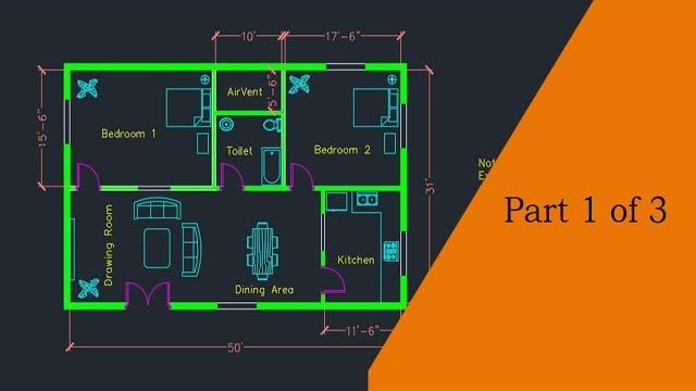 Making a simple floor plan in autocad: part 1 of 3 Making a simple floor plan in autocad: part 1 of 3