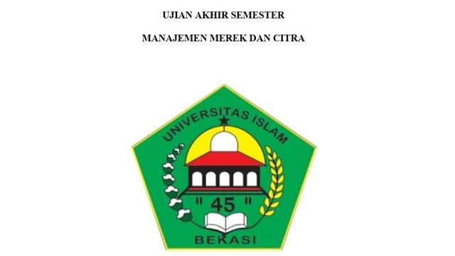Uas manajemen merk dan citra Uas manajemen merk dan citra