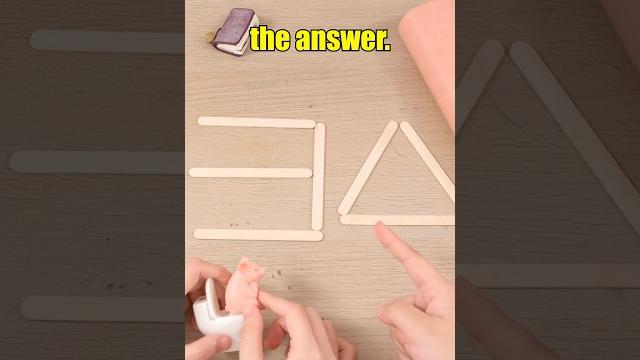 Impossible 999 iq matchstick puzzle#shorts Impossible 999 iq matchstick puzzle#shorts
