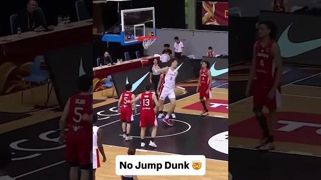 When you're 7'9" you don't need to jump When you're 7'9" you don't need to jump