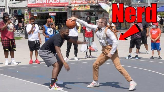 Nerd exposes hostile hoopers at venice beach Nerd exposes hostile hoopers at venice beach