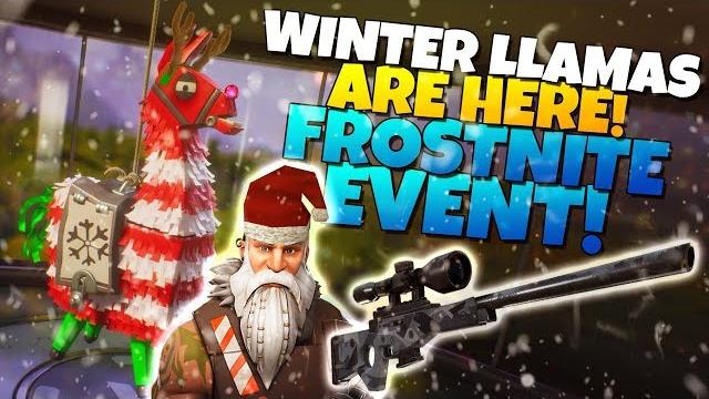 Winter llamas are here! frostnite event | fortnite stw Winter llamas are here! frostnite event | fortnite stw