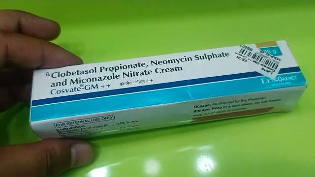 Clobetasol propionate, neomycin sulphate and miconazole nitrate cosvate - gm++ cream uses in hindi Clobetasol propionate, neomycin sulphate and miconazole nitrate cosvate - gm++ cream uses in hindi