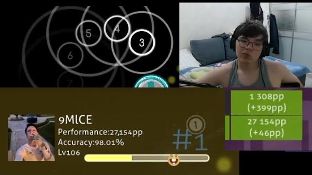 Akolibed reached #1 in osu! Akolibed reached #1 in osu!
